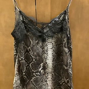 Zara snakeskin print camisole small